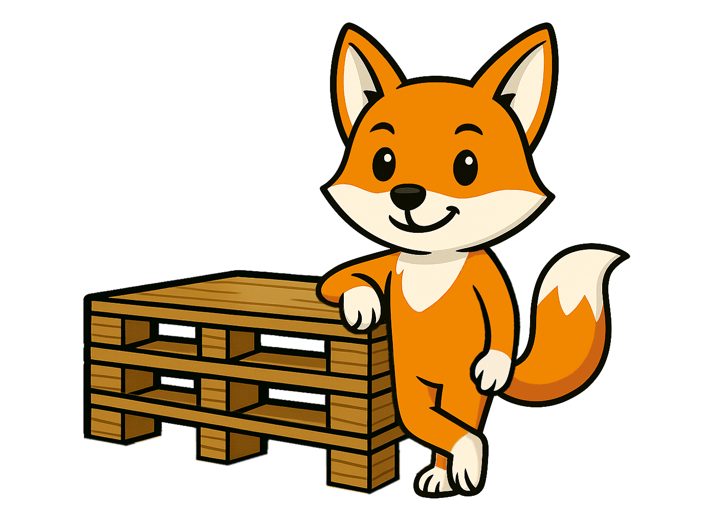 simple-Fuchs neben Palette