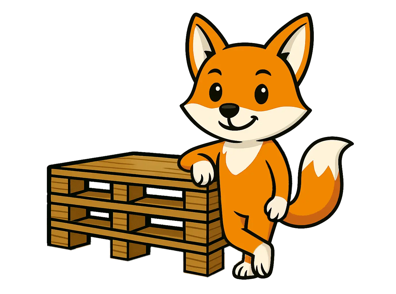 simple-Fuchs neben Palette